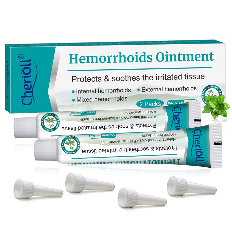 Hemorrhoid Cream, Haemorrhoids Treatment - Cream Maximum Strength Relief,Natural for Healing,for Hemorrhoids Fissures Bleeding,Natural Fast Pain Relief Cream 20g*2 (Assistant tub 4Pcs) 20 g (Pack of 1) - NewNest Australia