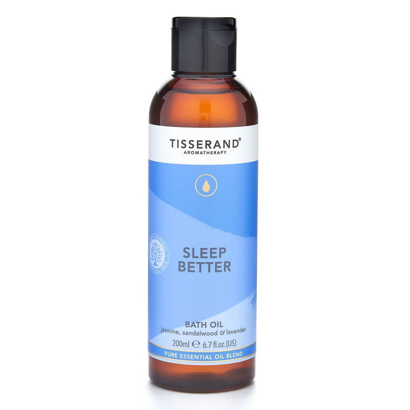 Tisserand Aromatherapy | Sleep Better | Aromatherapy Bath Oil for Restorative Sleep With Lavender, Jasmine & Sandalwood | 100% Pure Essential Oil Blend | 200ml 200 ml (Pack of 1) - NewNest Australia