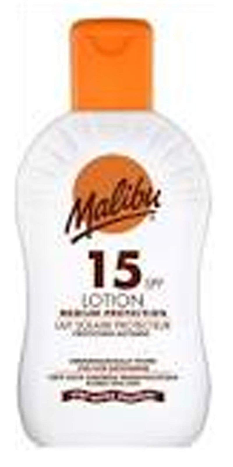 Malibu Sun Lotion cream 15 SPF 4* UVA protection with Shea Butter Extract - NewNest Australia