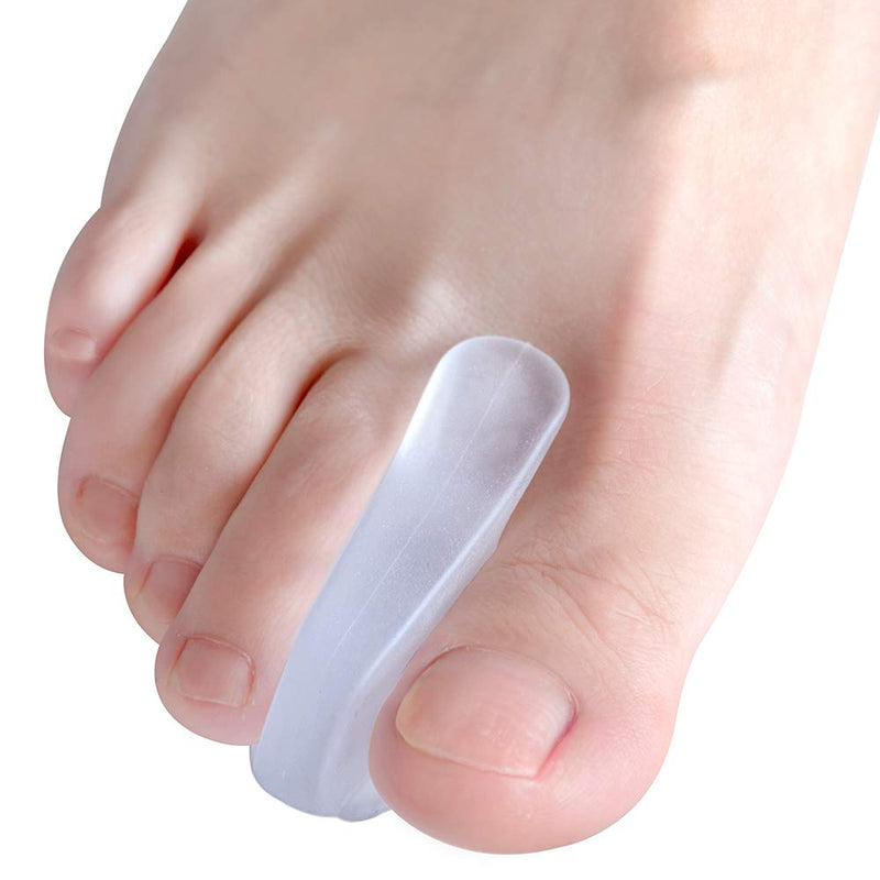 Welnove Toe Separators for Bunions - Gel Overlapping Toe Spacers - 10 Pieces - Flared Design Silica Gel Toe Straighteners, Bunion Corrector for Pain Relief ,Prevent Corns White-10 Toe Spacer - NewNest Australia