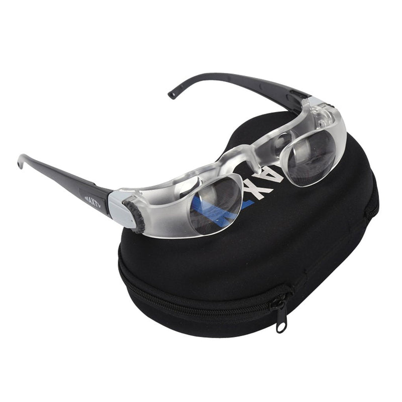 TV Television Magnifying Glasses 2.1X 0 to +300 Degree Goggles Binocular Glasses Handsfree Magnifier for Far-Sightedness Watching TV Eye Magnifier Presbyopia Presbyopic Magnifying - NewNest Australia
