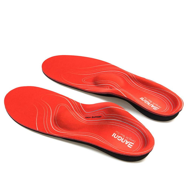 3ANGNI Orthotic High Arch Support Insoles, Function Insert For Severe Flat Feet,Feet Pain, Foot Valgus, Plantar Fasciitis,Man Woman Shoes Sneaker Boots UK-9-280MM Orthotic With Metatarsal - NewNest Australia
