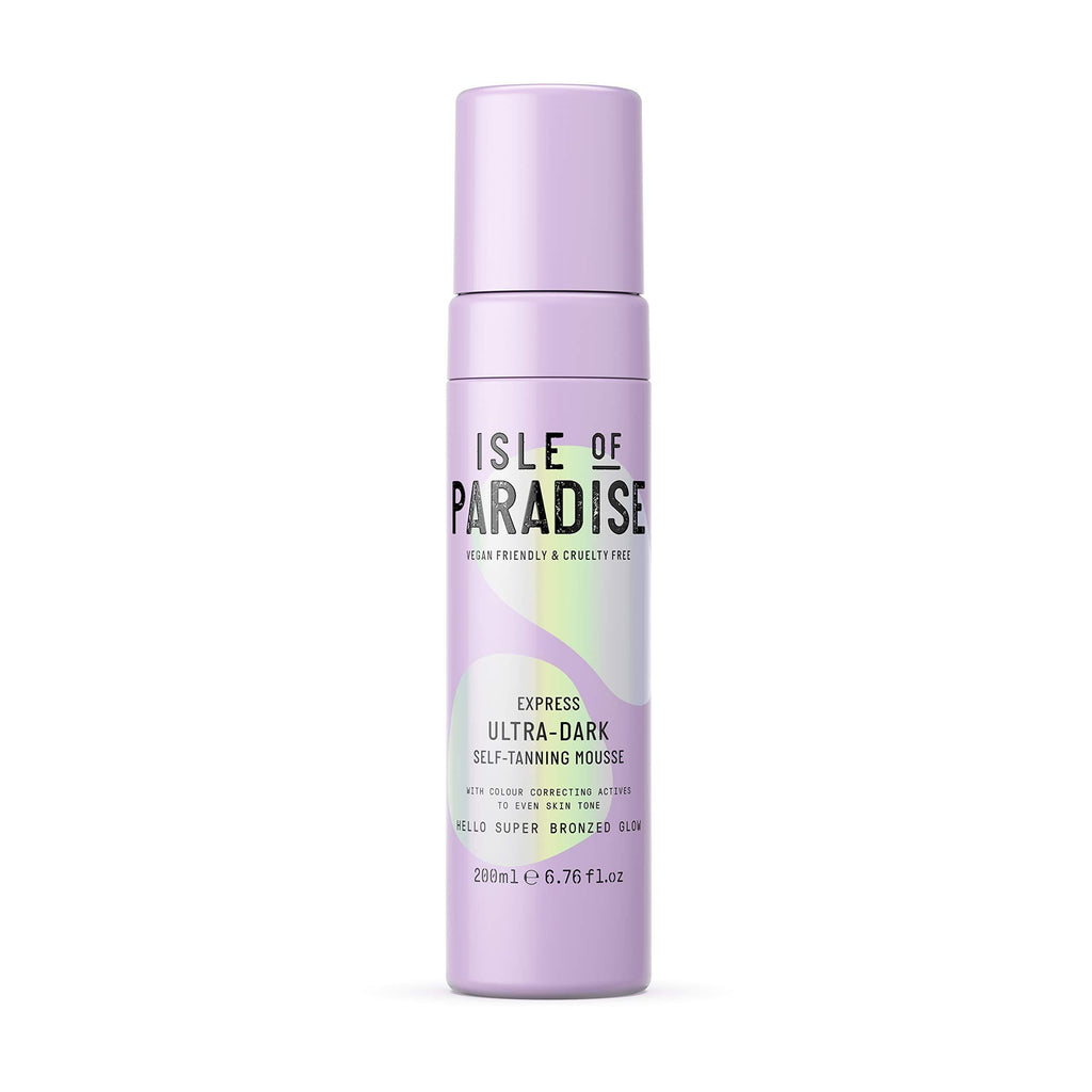 Isle of Paradise Ultra Dark Fake Tan Mousse (200 ml) Express Extra Bronzed Self Tanning Foam Natural Ingredients & Vegan,extra dark - NewNest Australia