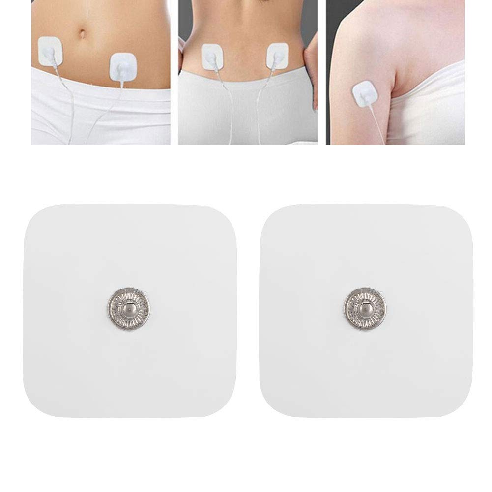 Massager Electrode Pads, Square EMS Unit Pads, Self Adhesive Reusable Health Care Massager Electrode Replacement Gel Pads for Slimming Instrument Accessory Digital Therapy Machine Massager - NewNest Australia