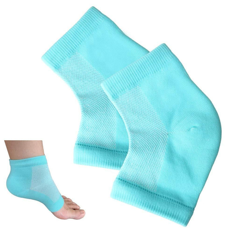 Pengxiaomei Soft Heel Socks,Ventilate Foot Spa Moisturizing Gel Beauty Socks Moisturising Socks for Dry Hard Cracked Skin(Blue) - NewNest Australia