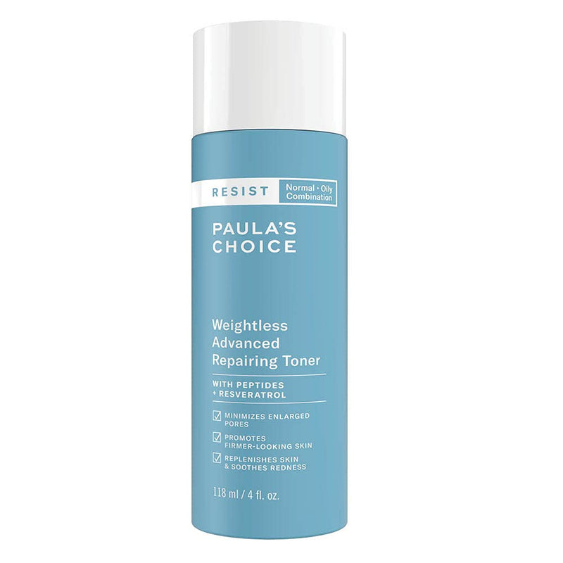 Paula's Choice Resist Anti Aging Repairing Toner - Hydrating & Pore Tightening for Breakout & Blackhead Prone Skin - with Niacinamide & Hyaluronic Acid - Oily to Combination Skin - 118 ml - NewNest Australia
