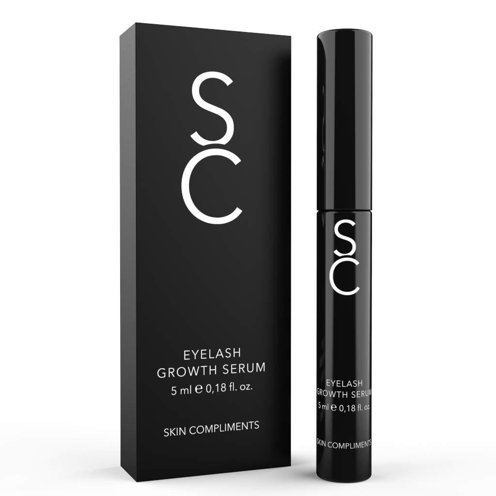 SKIN COMPLIMENTS – Organic Eyelash Serum & Eyebrow Serum – Hormone-free & vegan – Growth, strengthening & care of eyelashes & eyebrows – 5ml – Natural cosmetics – Made in Germany 5 ml - NewNest Australia