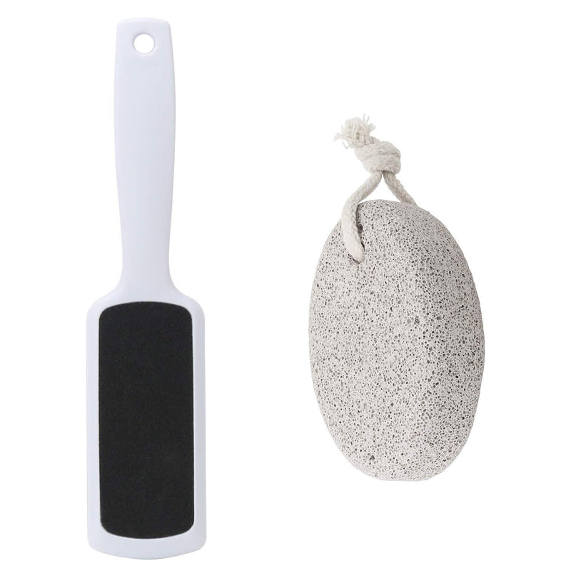 Foot Files Foot Scrubber Pumice Stones Pedicure Rasp Gel Heel Sleeves - Natural Foot File Exfoliation to Remove Dead Skin - NewNest Australia