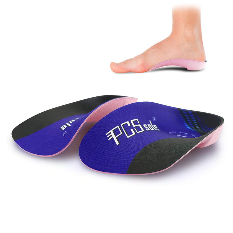 Pcssole’s 3/4 Orthotic Arch Support Shoe Insoles High Arch Support Insoles for Plantar Fasciitis, Flat Feet, Over-Pronation,Heel Pain,Heel Spur,for Men and Women S:UK-W(3.5-5) Blue - NewNest Australia