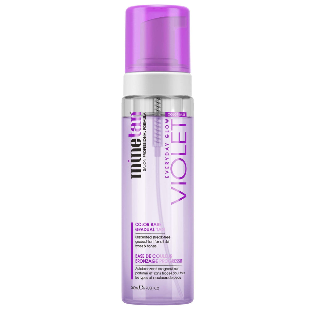 MINETAN BODY.SKIN Violet Gradual Tan Foam - Gradual Self Tanner To Build A Long Lasting Rich, Warm, Super Dark Tan, Vegan, 200ml - NewNest Australia