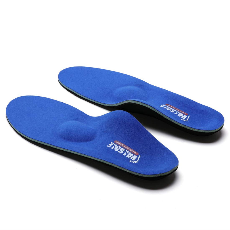 Valsole Orthotic Insole High Arch Foot Support Soft Medical Functional Insoles, Insert for Severe Flat Feet,Plantar Fasciitis,Feet Pain, Foot Valgus for Man and Woman UK-7-26cm Blue-v107b - NewNest Australia
