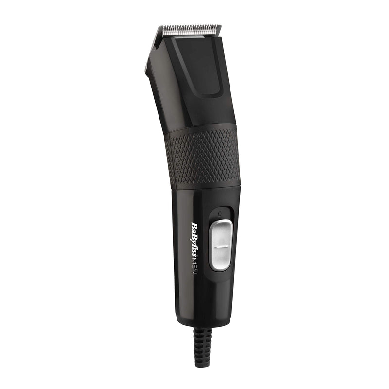 Babyliss 7755U Men Hair Clipper, Diamond Sharp Stainless Steel Blades, 8 Comb Guides, Mains Powered, Hair Styles at Home, Comb Included, Smooth & Precise, Black - NewNest Australia