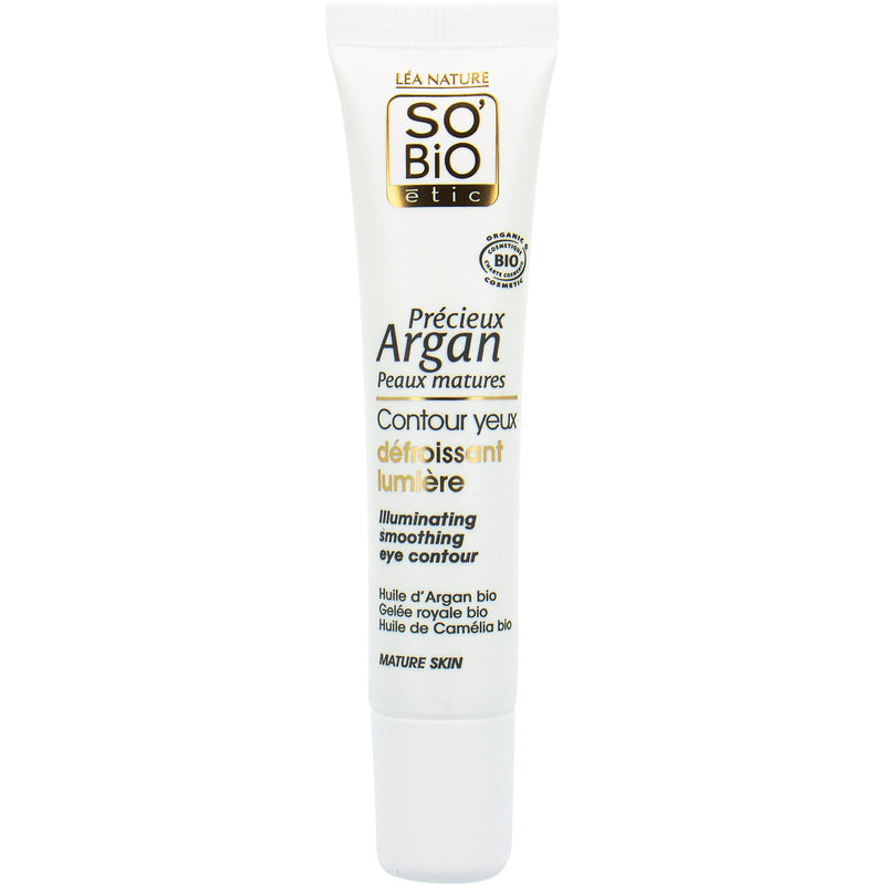 SO'BiO étic Précieux Argan Cosmos Organic Illuminating Smoothing Eye Contour, 15 ml - NewNest Australia