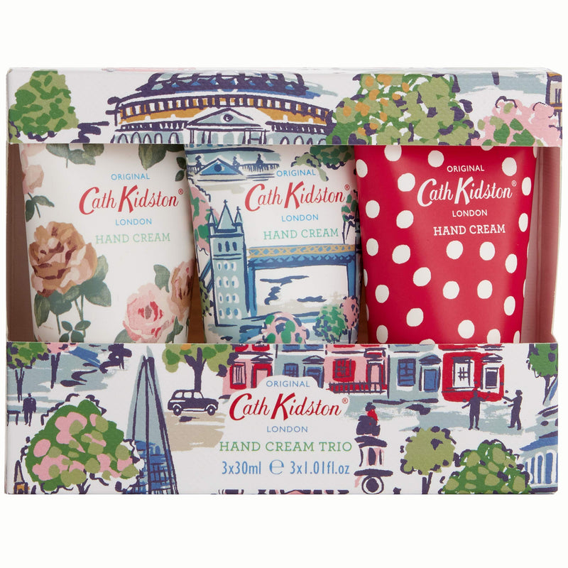 Cath Kidston London View Hand Cream Trio in Gift Box Travel Size, 3 x 30 ml color_360 - NewNest Australia