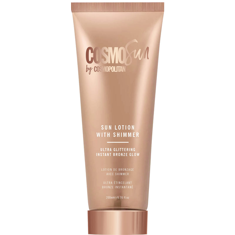 CosmoSun By Cosmopolitan Sun Lotion With Shimmer Ultra Glittering Instant Bronze Glow, 200ml. - NewNest Australia