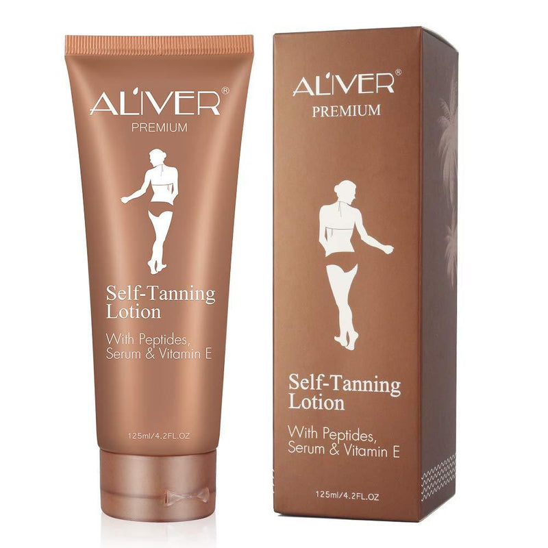 Self Tanner, Natural Ingredients and Nourishing Formula Sunless Tanning Lotion, Dark Gradual Tan, Flawless Darker Bronzer Skin for Body - NewNest Australia