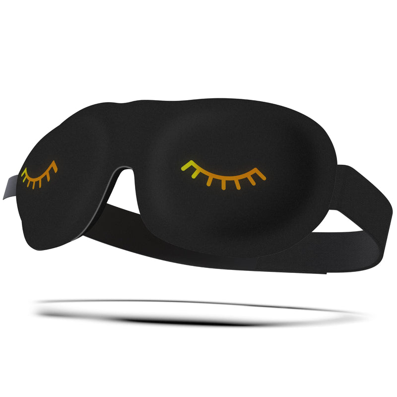 SMUG 100% Blackout Sleep & Eye Mask | Eyelash Extension Friendly | Eye Masks for Sleeping | Sleep Masks for Women & Men | Straps for Dream Comfort & Adjustability | Black Wink - NewNest Australia