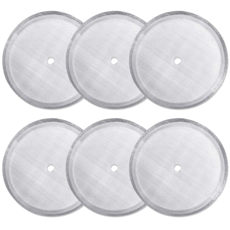 6 Pack French Press Replacement Filter Screen,Reusable Stainless Steel Mesh Filters for Universal 1000 ml / 34 oz / 8 Cup French Press Coffee Makers - NewNest Australia