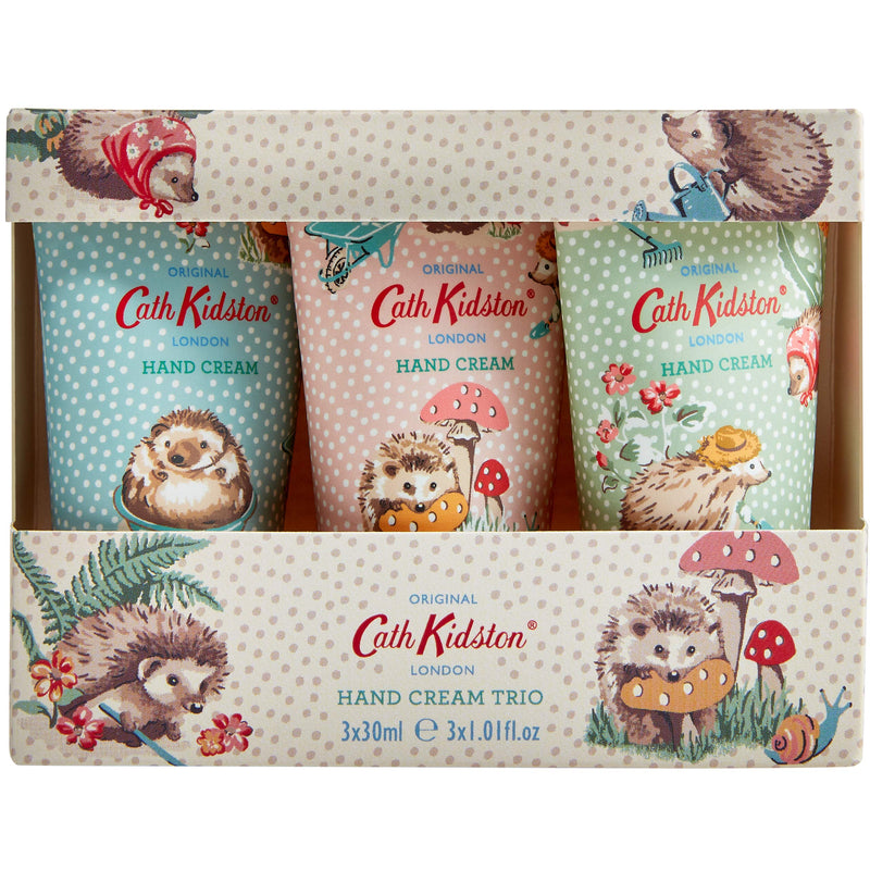 Cath Kidston Hedgehogs Hand Cream Trio Gift Box Travel Size, 3 x 30 ml Garderners Club - NewNest Australia