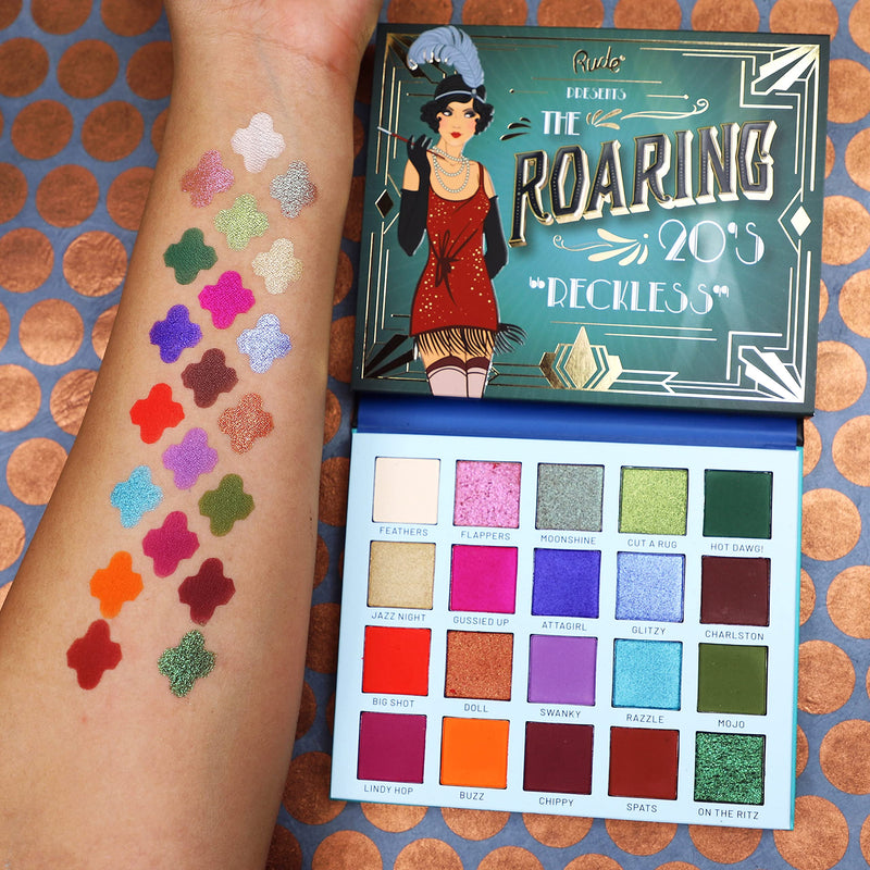 RUDE THE ROARING 20'S 20 Fabulous Shadow Palette [Reckless], Reckless - NewNest Australia