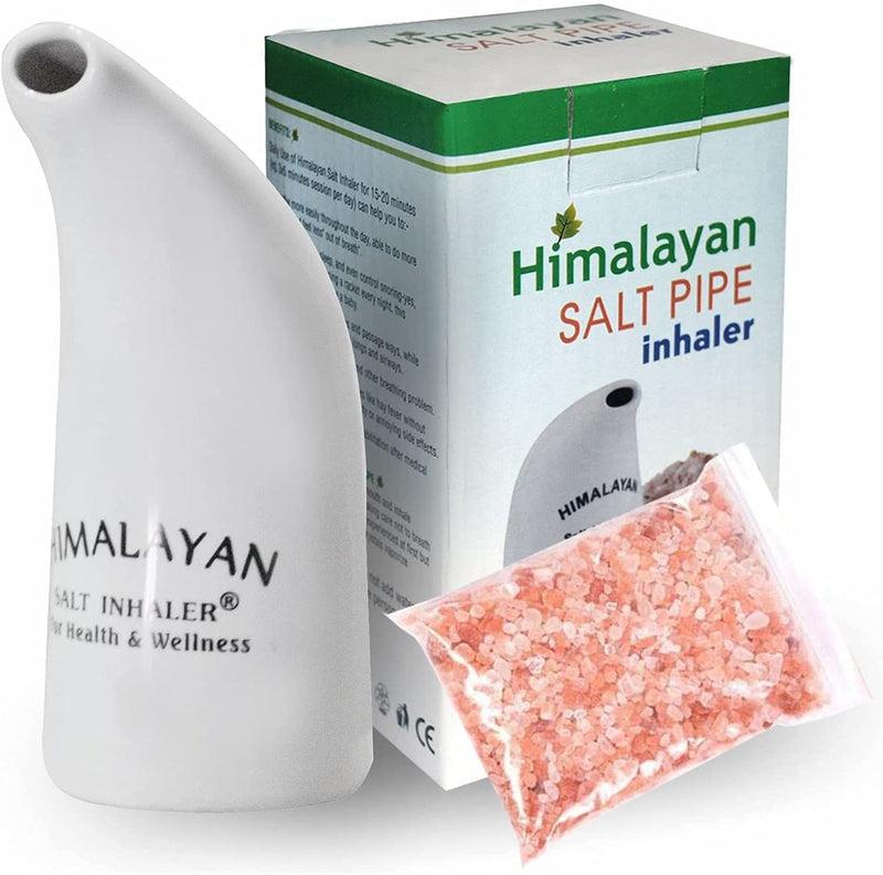 Salt Inhaler Manual Easy Saltpipe The Salt Therapy Inhalators for Allergy and Asthma - Original Himalayan Salt Ceramic Filled Pipe with 100% Pure Himalaya Rock Salt. (Salt Inhaler) - NewNest Australia