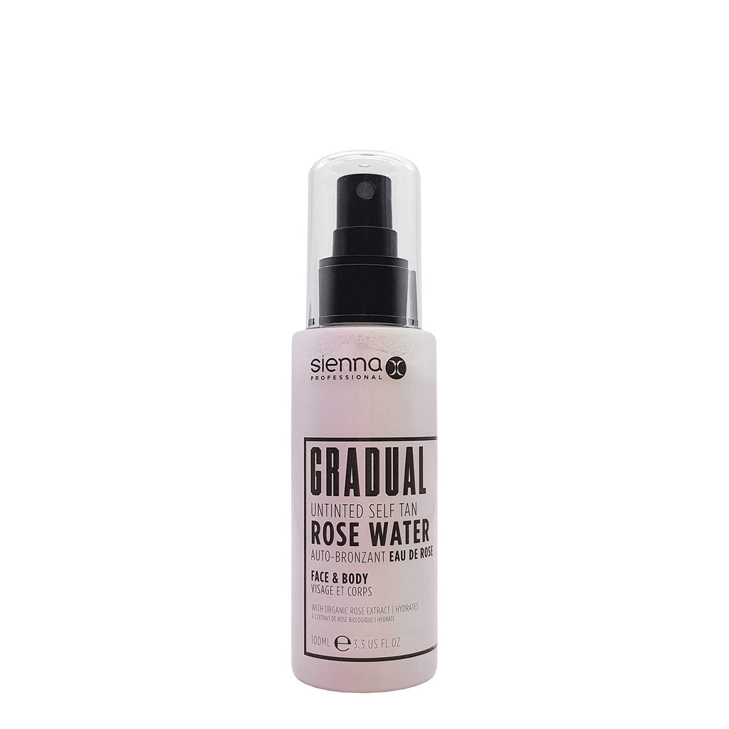 Sienna X Gradual Self Tan Rose Water. Vegan Hydrating Self Tanning Water. Natural Glow While Nourishing Skin. Light Buildable Fake Tan. Quick Dry Face Tan With Rose Scent. Refreshing Mist Spray. - NewNest Australia