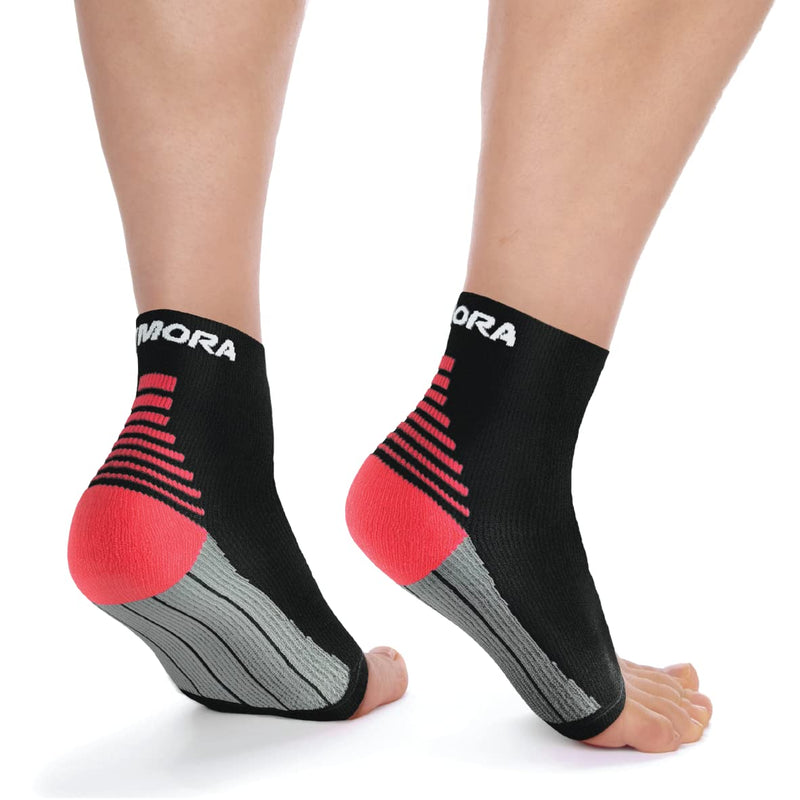 Rymora Plantar Fasciitis Support Socks -Large, Arch, Heel and Ankle Compression Socks -Flexible Foot Support Socks for Men and Women -Black Black (One Pair) Large: 25-29cm arch circumference - NewNest Australia