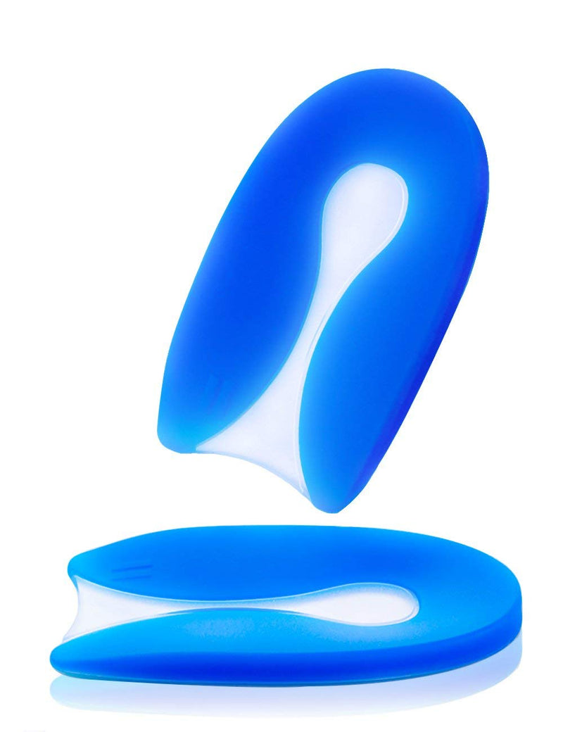 CAREOR Heel Cushion Inserts, U-Shaped Silicone Heel Pad Heel Coaster Support Heel Pad Plantar Fasciitis Pad Heel Spur Relief Toe Pain and Shock Absorption Support (L) L (Pack of 1) - NewNest Australia