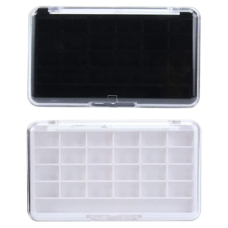 Lurrose 2PCS Empty Makeup Palette with 24 Grids for Lipstick Lip Balm Eyeshadow Blusher - NewNest Australia