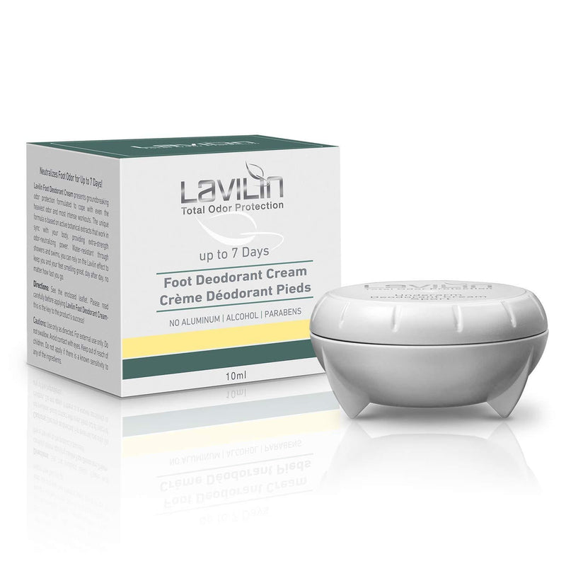 LAVILIN Foot Deodorant Cream - Neutralizes Foot Odor for Up to 7 Days | The Different Way to Prevent Embarrassing Smells – Aluminum, Alcohol, Paraben Free | Cruelty-Free and Kind to Your Skin Standard - NewNest Australia