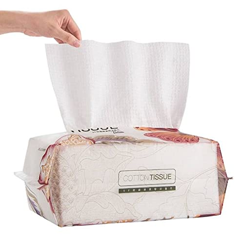 Ruihua 1 Pack 100% Soft Cotton Disposable Cleaning Face Towel,Facial Cleansing Cotton Non-woven Cotton Wet and Dry wash Towel,Multi-purpose Disposable Face Towel,Removing Makeup and Clean - NewNest Australia