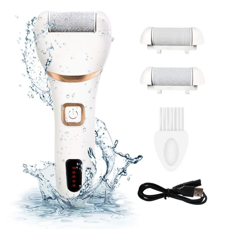 Electric Foot File, DIOZO Rechargeable Waterproof Hard Skin Remover with 3 Rollers and 2 speeds, Remove Cracked Heels and Dead Skin Within Minutes - NewNest Australia