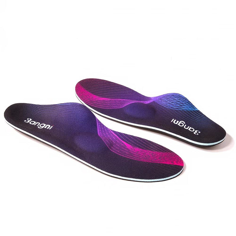 3ANGNI Arch Support Insole -Orthotic Inserts for Pain Relief Mild Flat Feet, Plantar Fasciitis, Metatarsalgia - Orthopedic Insoles for Valgus Pronation Men Women… UK-7-260MM High Arch With Metatarsal Black - NewNest Australia
