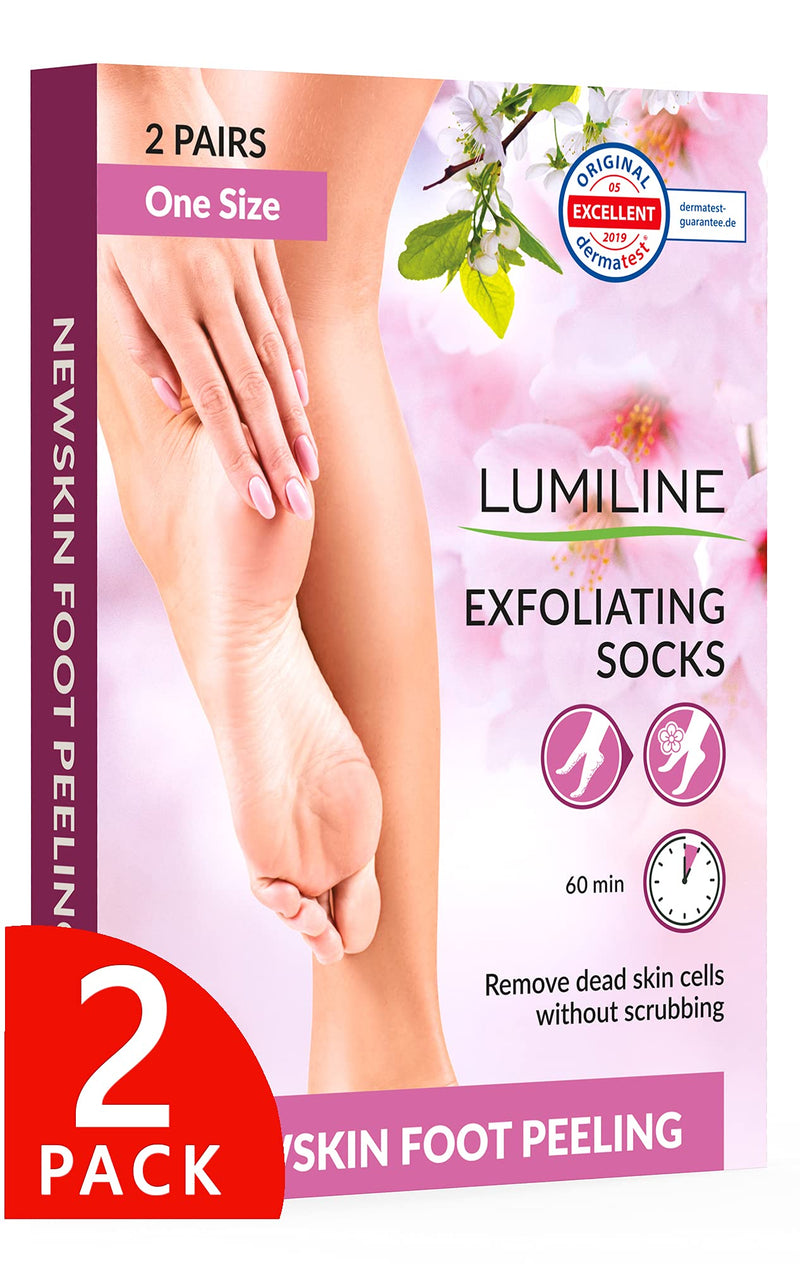 Foot Peeling Mask Foot Mask - Baby Feet Foot Peel Mask - Baby Foot Peel Socks Exfoliating Foot Peeling - pedicure hard skin Remover Callus - Foot Care cracked heels 2 Pairs (up to size W8/M8.5 EU43) Lila - NewNest Australia