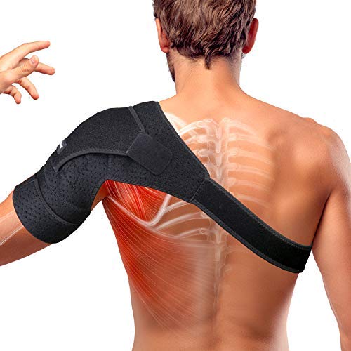 THX4COPPER Magnetic Shoulder Brace, Compression Support Wrap Belt, Adjustable Stabilizer,Arm Injury Prevention for Dislocated AC Joint, Labrum Tear, Pain, Arthritis, Bursitis, Scapula Tendonitis-LS Left S-M - NewNest Australia