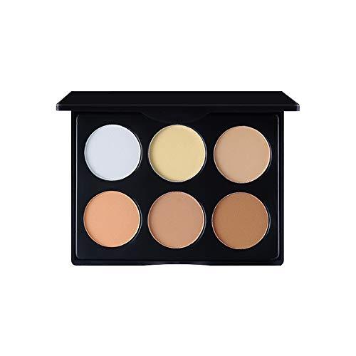 Pressed Powder Palette, TOFAR 6 Colours Face Powder Contouring Kit Cosmetics Highlighter Foundation Corrector Professional Contour Palette Makeup Kit - #1 Small - NewNest Australia