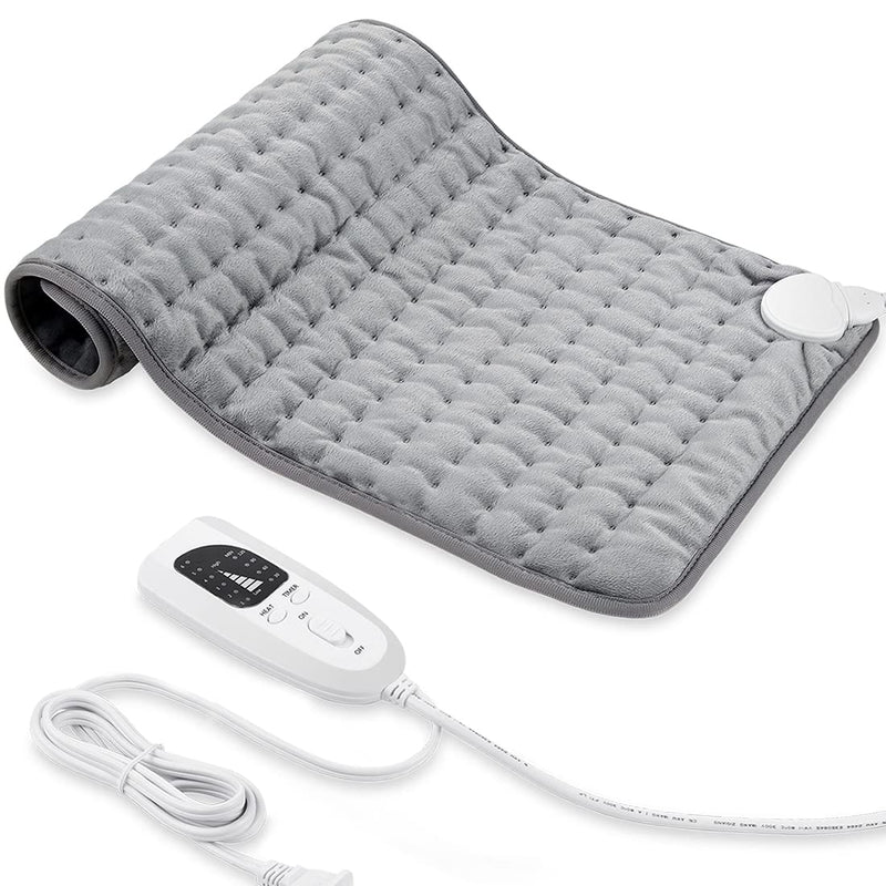 Heating Pad, Electric Heat Pad for Back Pain and Cramps Relief - Electric Fast Heat Pad with 6 Heat Settings -Auto Shut Off- Machine Washable 12" x 24" 30.48x60.96 cm (Pack of 1) - NewNest Australia