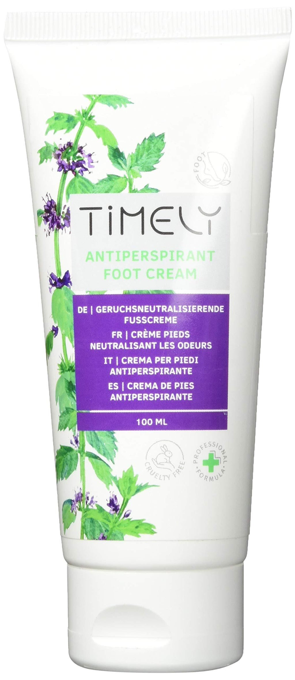 Timely Antiperspirant and Cooling Foot Cream, 100 ml - NewNest Australia