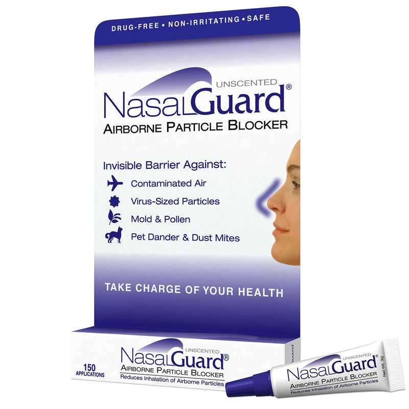 NasalGuard Cold&Flu Gel Year-Round Solution for Blocking Allergens and Cold Flu Symptoms (Unscented) - Drug-Free and Proven Safe - Over 150 Applications Per Tube Unscented - NewNest Australia