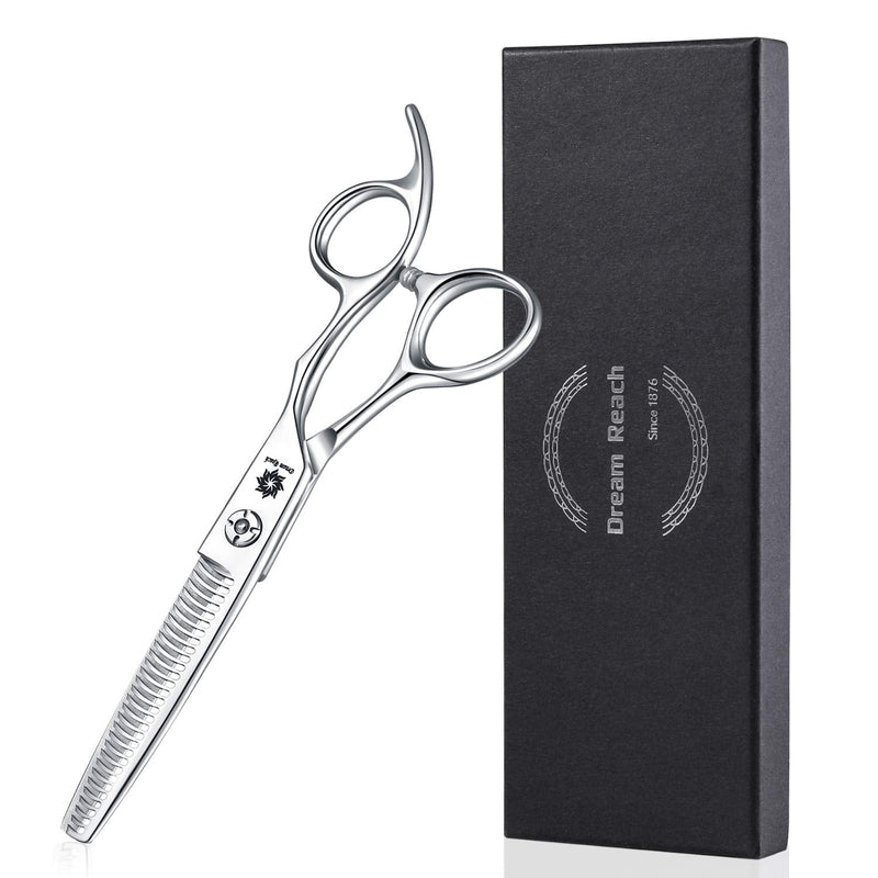 Dream Reach 6" Professional Hair Cutting Scissors Japan 440C Steel Thinning Scissor for Men/Women Cutting for Salon/Barber/Home (Antler Teeth 01) Antler Teeth 01 - NewNest Australia