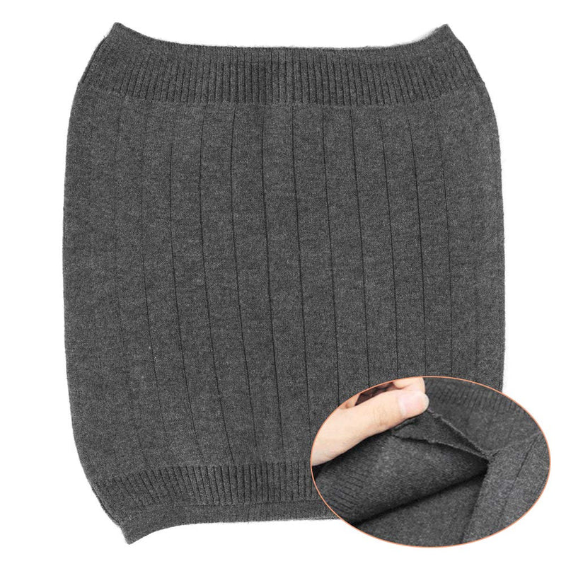 Double Thicken Thermal Cashmere Knit Warmer Band Abdominal Binder Stomach Lumbar Lower Back Support Brace Waist Trimmer Wrap Belt Postpartum Belly Band - Warming Kidney Pain Relief Recovery M for waist girth 57-90CM Double Cashmere+grey - NewNest Australia