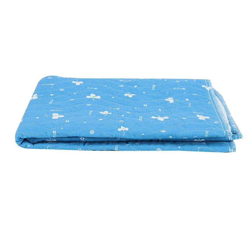 Reusable Washable Bed Underpad, Waterproof Four-layer Antislip Bed Protector Pads for Kids Baby Adult Elderly Incontinent Bedding Excessive Sweating Female Menstruation(Blue) Blue - NewNest Australia