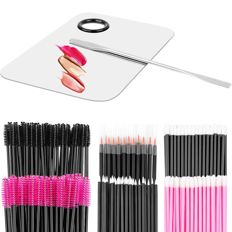 Makeup Mixing Palette with Spatula and 250PCS Disposable Makeup Applicators Tools Kit (Disposable Mascara Wands, Lipstick Applicators, Eyeliner Brushes) - NewNest Australia