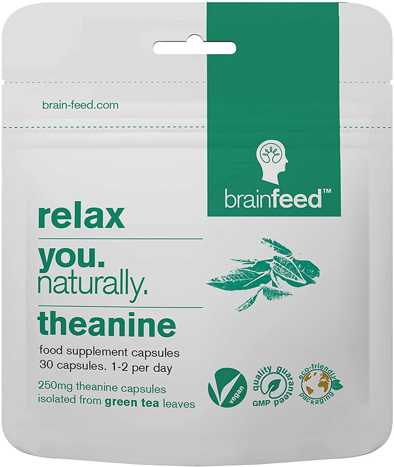 Natural L Theanine Capsules | 250mg Isolated L-Theanine Powder from Green Tea Extract | 30 Capsules – 1 Per Day | GABA Supplement Support | Aids Relaxation Without Sedation | Vegan Supplement 30 Count (Pack of 1) - NewNest Australia