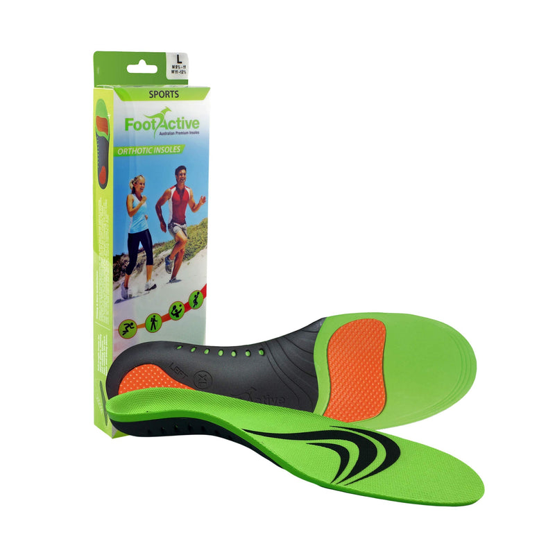 Orthotic Sports Insoles by FootActive | NHS - Approved | High Impact Advanced Orthotic Arch-Support Insoles for Sports, Athletics, Leisure, Work & Play | Relieves Plantar Fasciitis & Heel Pain 11-13 - NewNest Australia