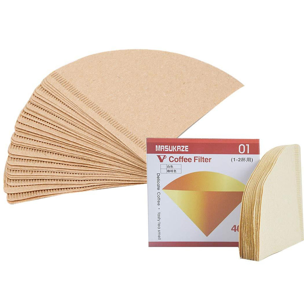 SIPLIV 80 Pcs Cone Paper Coffee Filter Disposable Coffee Filter Natural Unbleached Coffee Tea Bags Travel Coffee Makers - Size 02, 2-4 Cups Size 02, 1-4 Cups - NewNest Australia