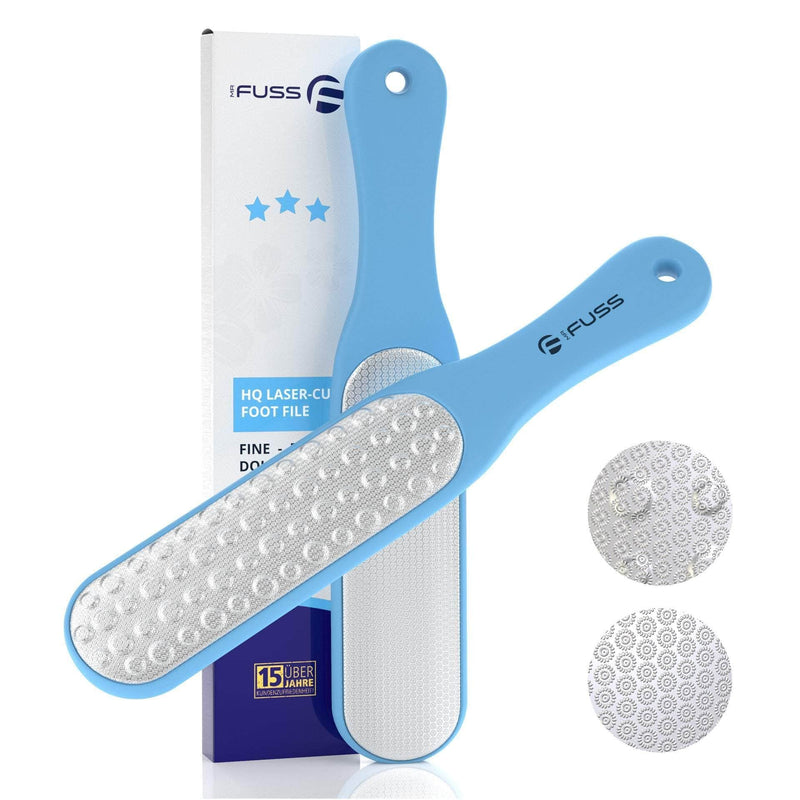 Mr. Fuss® Laser - Foot File - Pedicure Hard Skin Remover Metal Grinder. Callus Rasp Stainless Steel Feet Scrubber for Spa and Pedicure Care. Dead Skin Remover for Feet - NewNest Australia