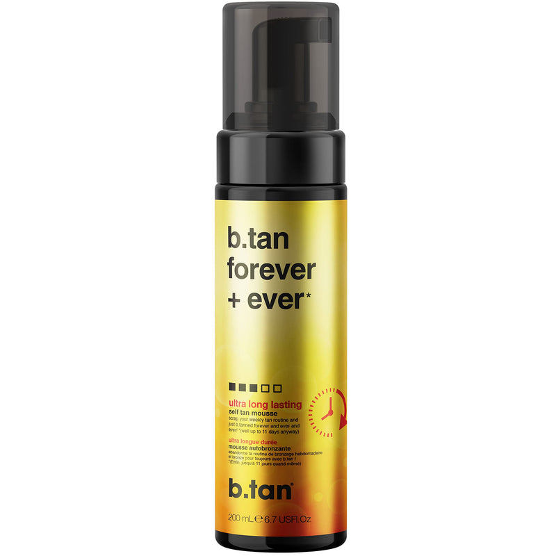 b.tan Ultra Long Lasting Self Tanner | b.tan Forever + Ever - Lasts Up to 11 Days, 100% Natural Sunless Tanner, Fast, No Fake Tan Smell, No Added Nasties, Vegan, Cruelty & Paraben Free, 6.7 Fl Oz - NewNest Australia