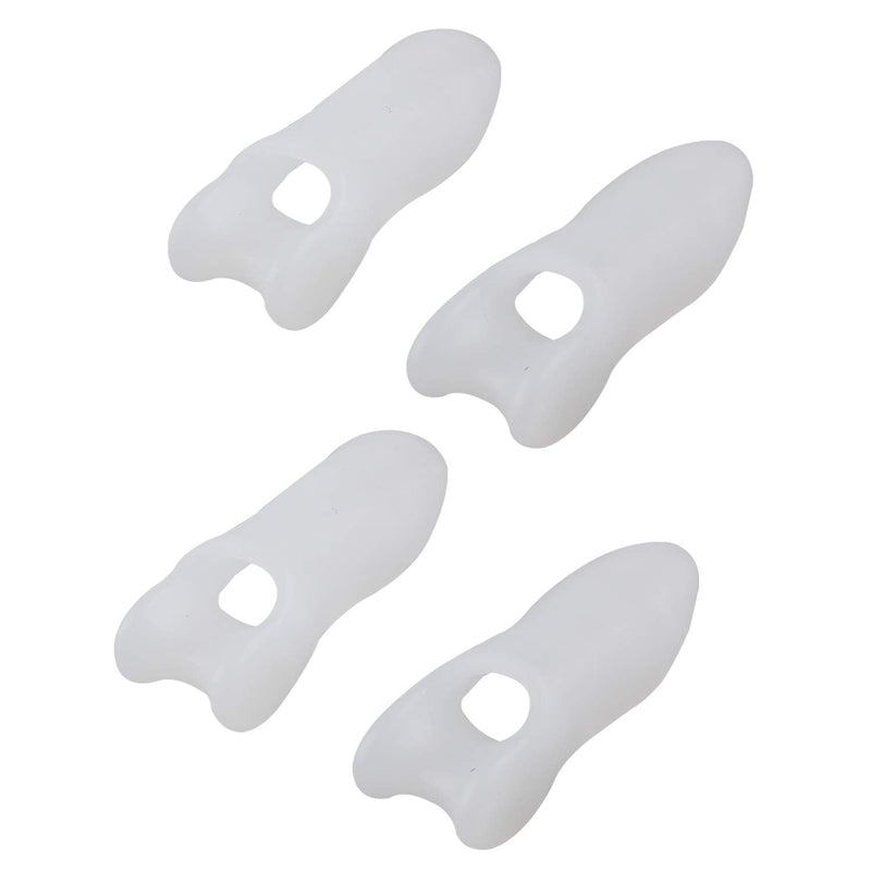 Futheda 2 Pairs Gel Bunion Corrector Toe Protectors Straightener Separators Toe Spreader Silicone Gel Little Toe Bunion Guard Pinky Toe Alignment Bunionette Pad Unisex Foot Care (Little Toe, White) - NewNest Australia