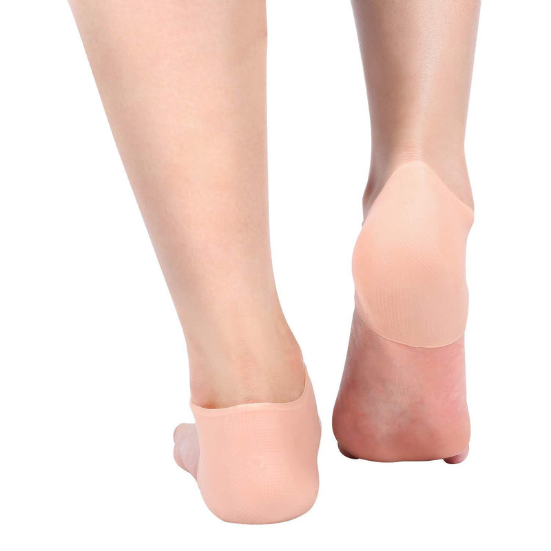 Foot Care Socks 4 Types Silicone Moisturizing Gel Heel Protect Socks Dry Cracked Foot Sleeves Pain Relief Soften the Heel Cracks, Moisturizes and Reduces Calluses, Protect the Heels(04#) 04# - NewNest Australia